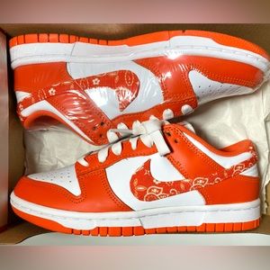 Orange Paisley Nike Dunks